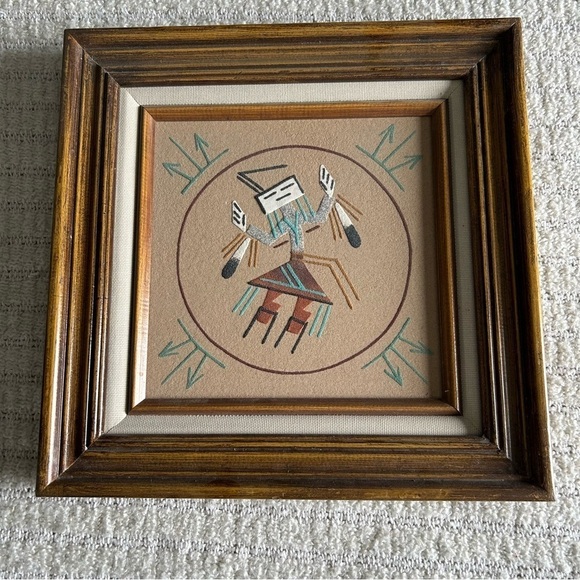 Navajo Sand Painting - Picture 1 of 4